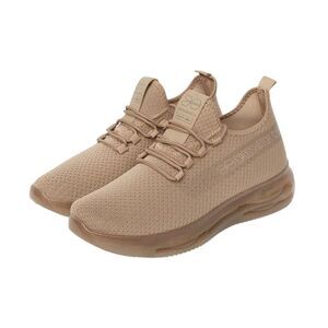 Crosshatch Mens Matfen Flyknit Sneakers / Sand